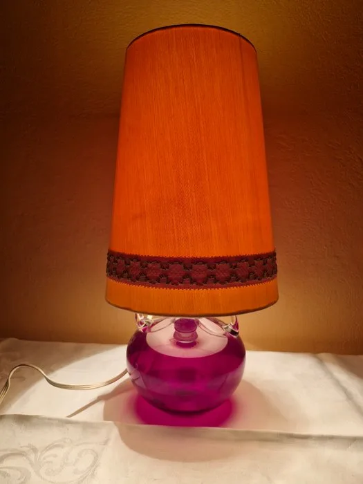Table lamp - Stained glass, Cotton