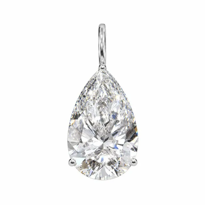 Pendant - 14 kt. White gold - 5.10ct. tw. Diamond (Lab-grown)