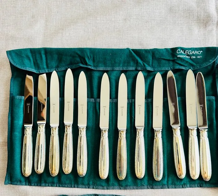Calegaro - Cutlery set for 12 (12) -.800 silver