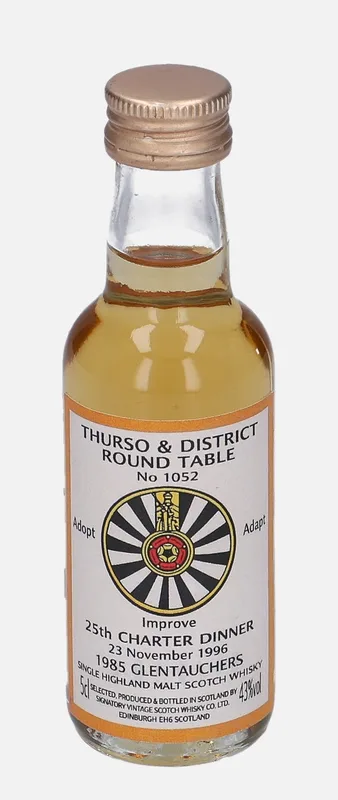 Glentauchers – 1985 Signatory Vintage Scotch Whisky Co. (5cl, 43%)