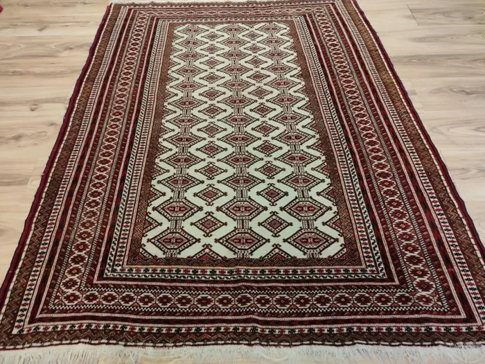 Buchara, Afghan - Carpet - 1.34 m - 1.7 m - Yamood 1950s. Design pur!