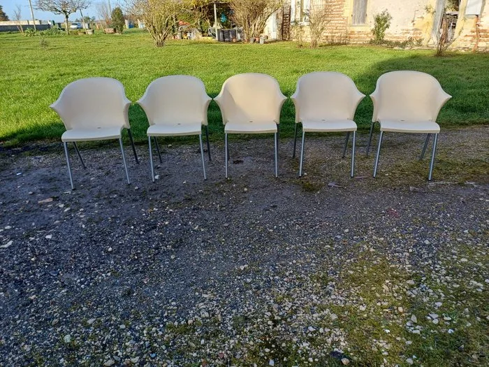 Parri A. & Co. - Marco Maran - Armchair (5) - Bla Bla Bla - Metal, Plastic - 5 armchairs