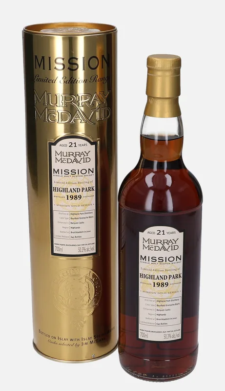 Highland Park – 1989 21 Year Old Murray McDavid Mission Gold Series