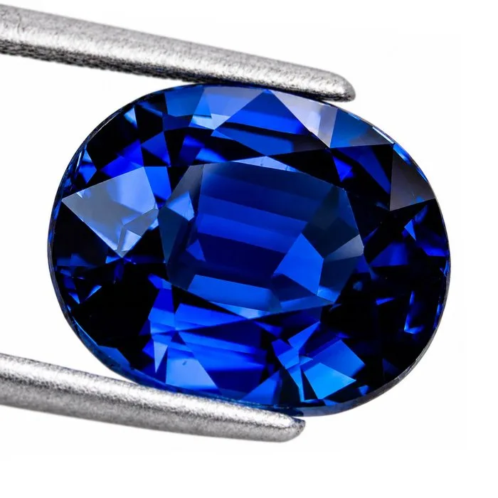 Blue Sapphire - 11.01 ct - Lotus Gemology - Unheated Twilight Blue