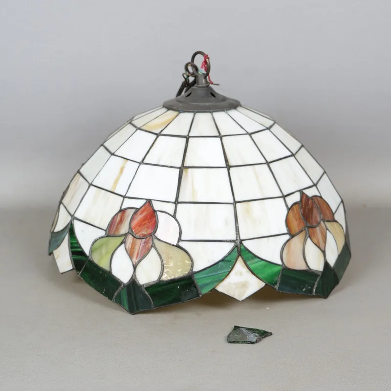 A Tiffany Style Glass Light Shade