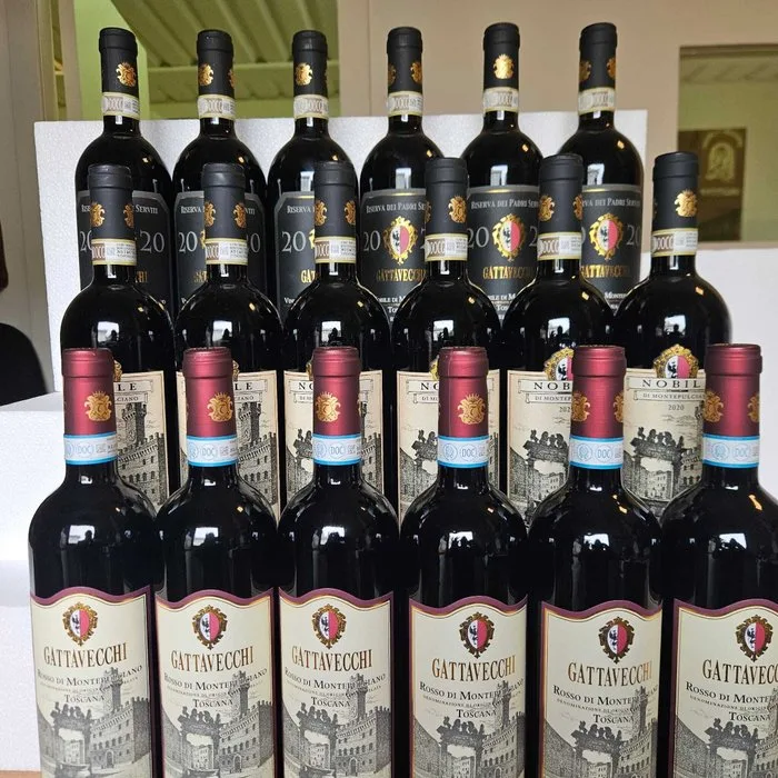 2021 Gattavecchi Vino Nobile di Montepulciano, 2020 Vino Nobile di Montepulciano Riserva & 2024 Rosso di - Tuscany - 18 Bottles (0.75L)