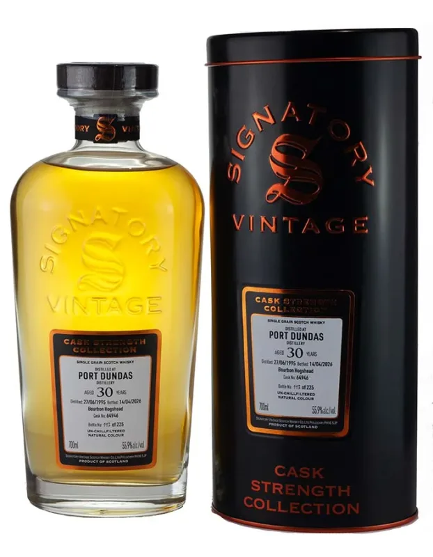 Port Dundas – 30 Year Old 1995 Signatory Cask Strength (55.9%)