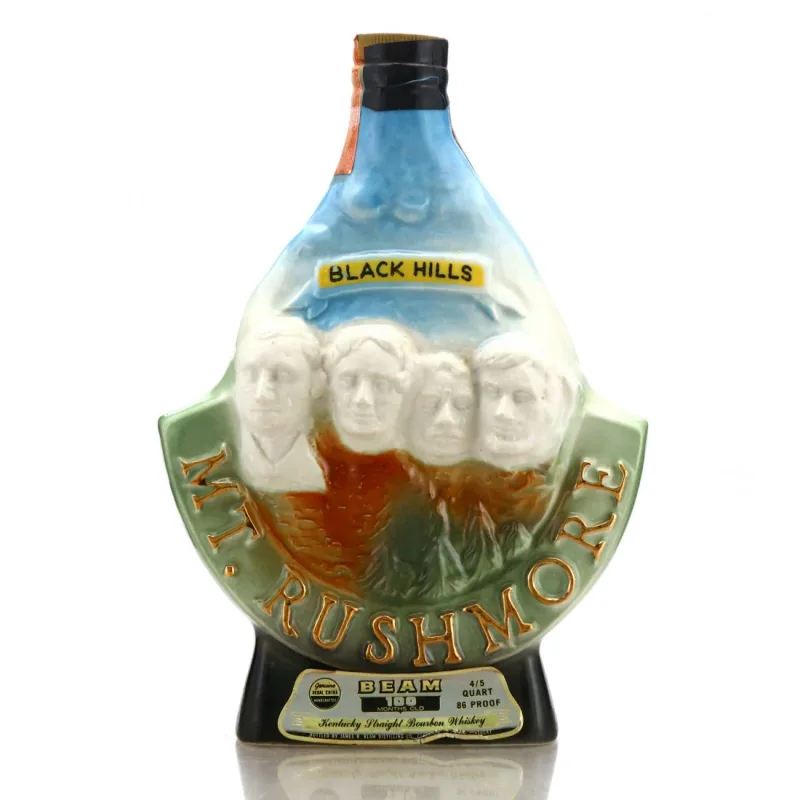 James B. Beam Distilling Co. – "Beam 100 Months Old" 8 Year Old Kentucky Straight Bourbon Whiskey in Mount Rushmore Regal Porcelain Decanter, Distilled 1961, Bottled 1969 (75.7cl, 43%)