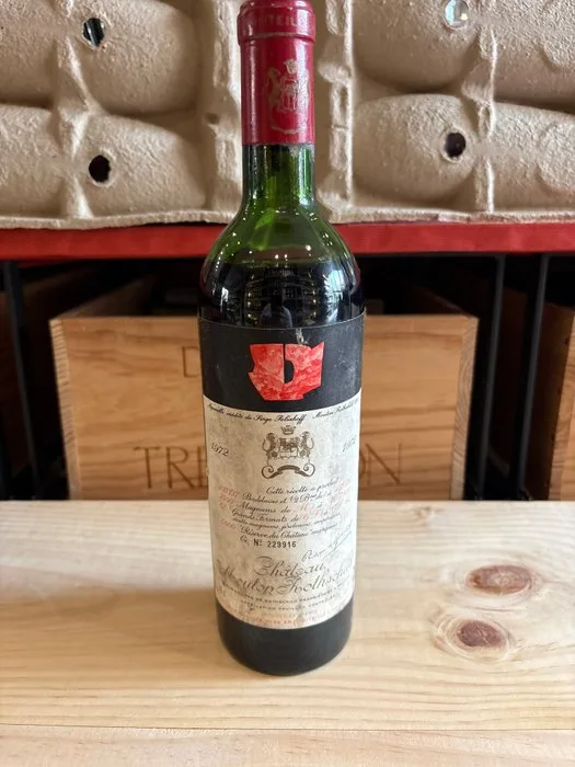 1972 Château Mouton Rothschild - Pauillac 2ème Grand Cru Classé - 1 Bottle (0.75L)