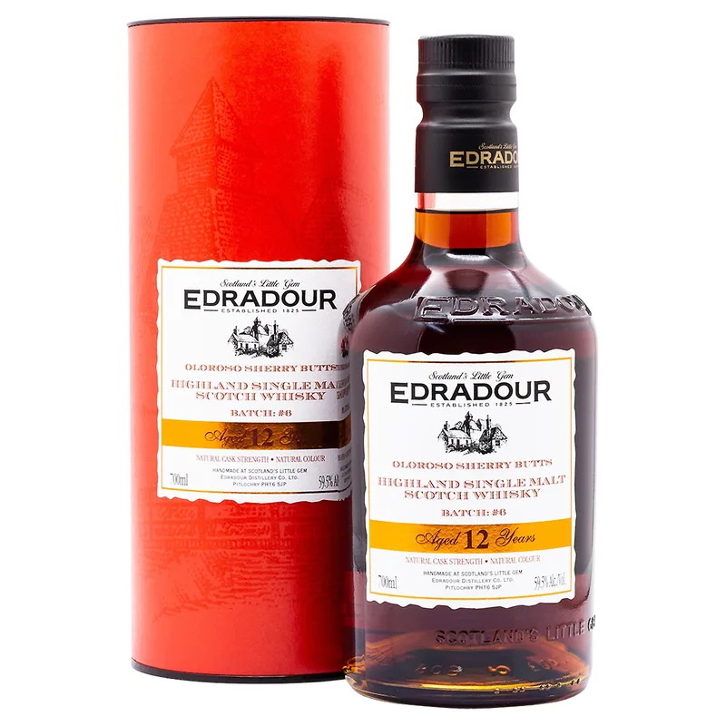 Edradour – Aged 12 Years 2012/2025 Cask Strength Batch 6 Oloroso Sherry Butts (70cl, 59.5%)