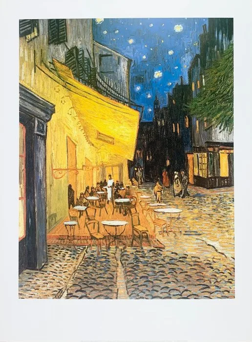 Vincent van Gogh (after) - Nachtcafe Cafe de Nuit Nightcafe Iconic Artprint 80 x 60 cm