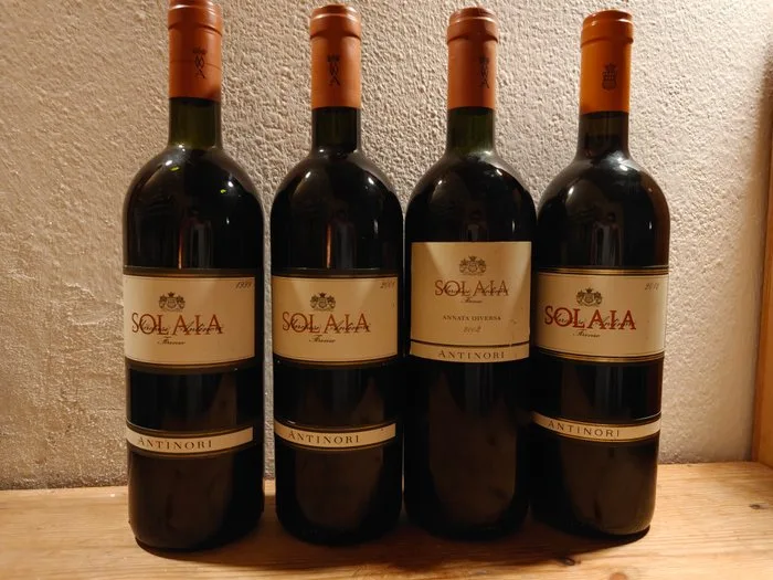 Marchesi Antinori, Solaia; 1999, 2001, 2002 & 2012 - Tuscany IGT - 4 Bottles (0.75L)