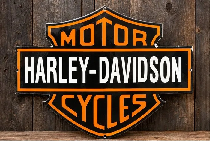 Harley-Davidson - Harley-Davidson XL billboard - Enamel sign - Enamel