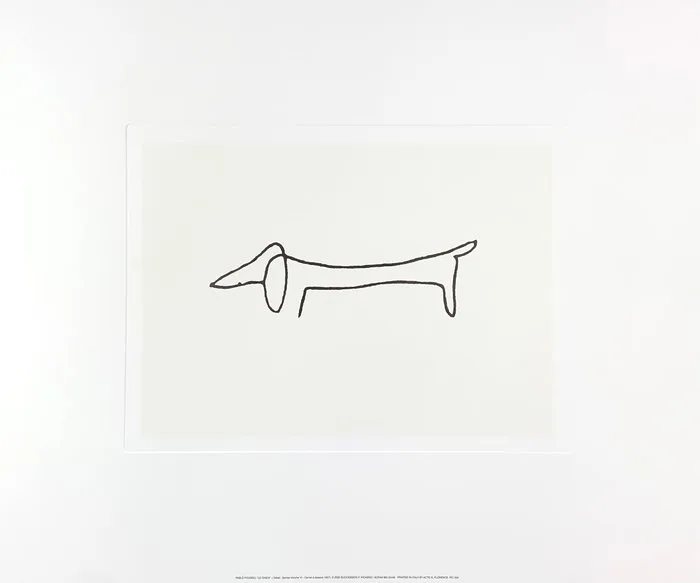 Pablo Picasso (1881-1973), after - Hund Dog Le Chien - Siebdruck / Serigraph - 50 x 60 cm