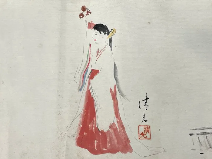 Japanese Hand-Painted Landscape Handscroll - Japan - 20th century