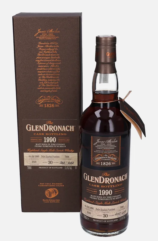 Glendronach – 1990 30 Year Old Cask Bottling (70cl, 51.4%)