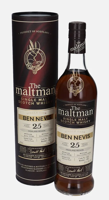 Ben Nevis – 1996 25 Year Old Meadowside Blending Co. The maltman