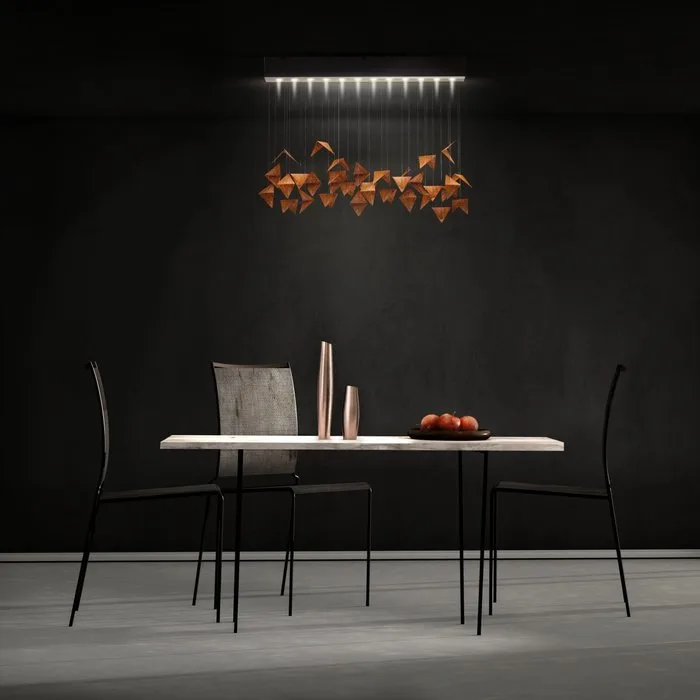 Gie El - Chandelier - Steel - VILINE 2 rust LGH0851