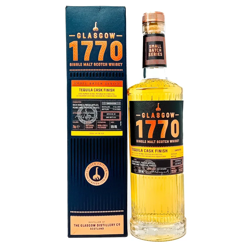 Glasgow '1770' 2018 Tequila Cask Finish Batch #01 Single Malt Scotch Whisky