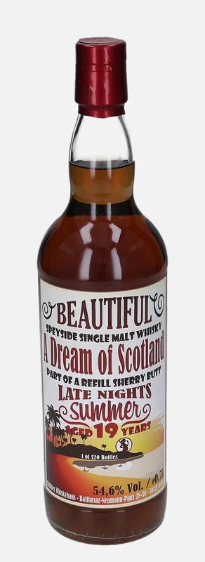 Late Nights Summer – 19 Year Old Brühler Whiskyhaus A Dream of Scotland (70cl, 54.6%)