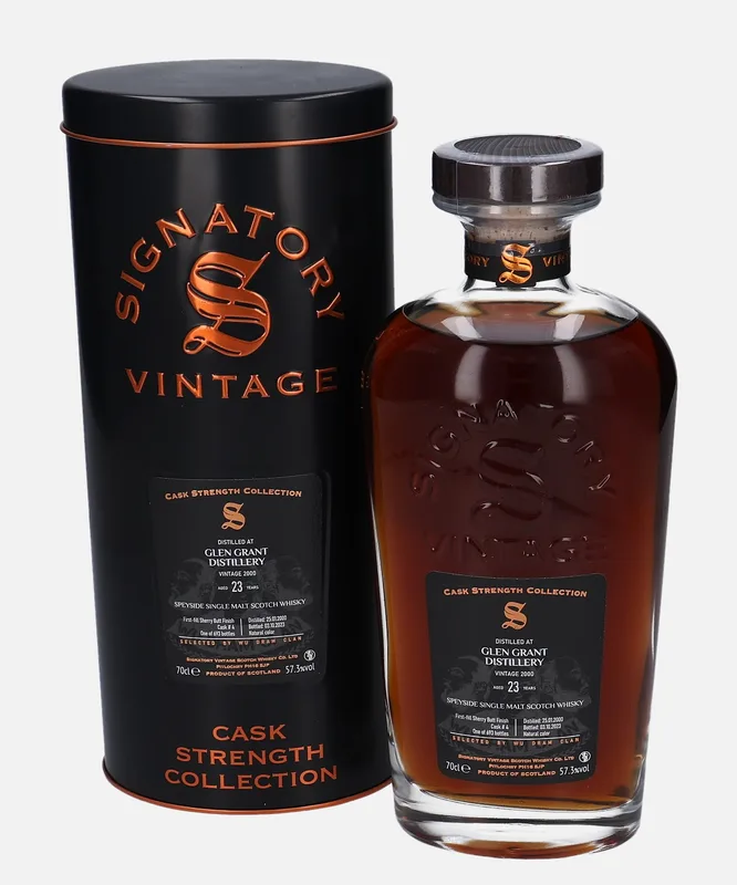 Glen Grant – 2000 23 Year Old Signatory Vintage Scotch Whisky Co. Cask Strength Collection (70cl, 57.3%)