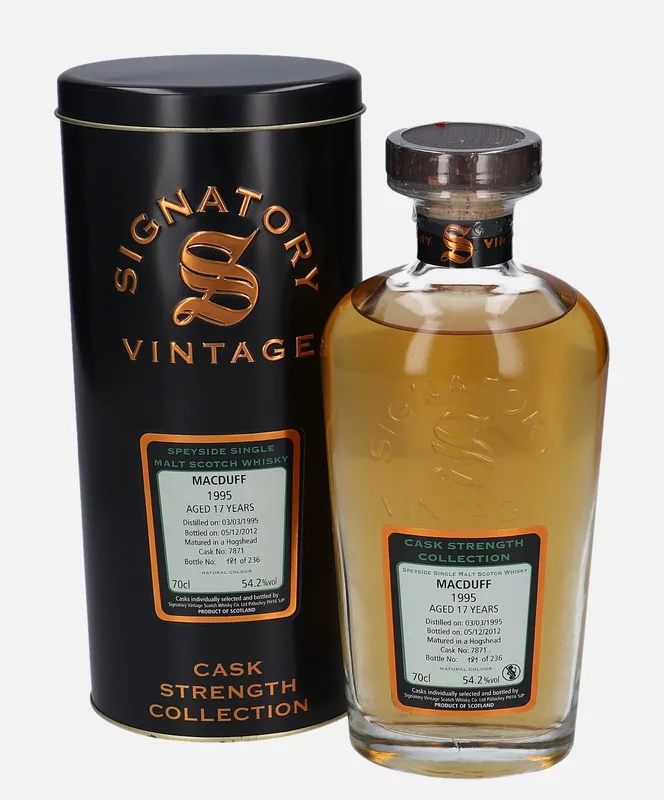 Macduff – 1995 17 Year Old Signatory Vintage Scotch Whisky Co. Cask Strength Collection (70cl, 54.2%)