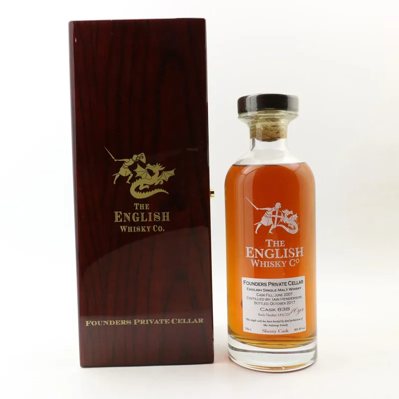 English Whisky Co 2007 10 Year Old Founders Private Cellar (70cl, 60.4%)