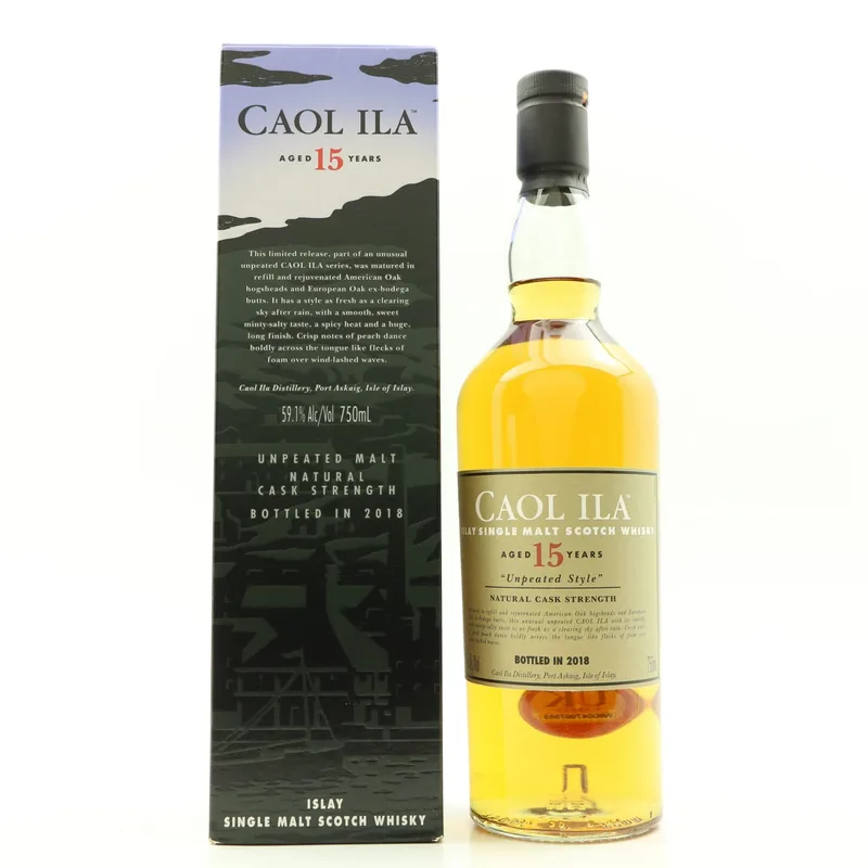 Caol Ila – 15 Year Old Unpeated 2018 Release (70cl, 59.1%)
