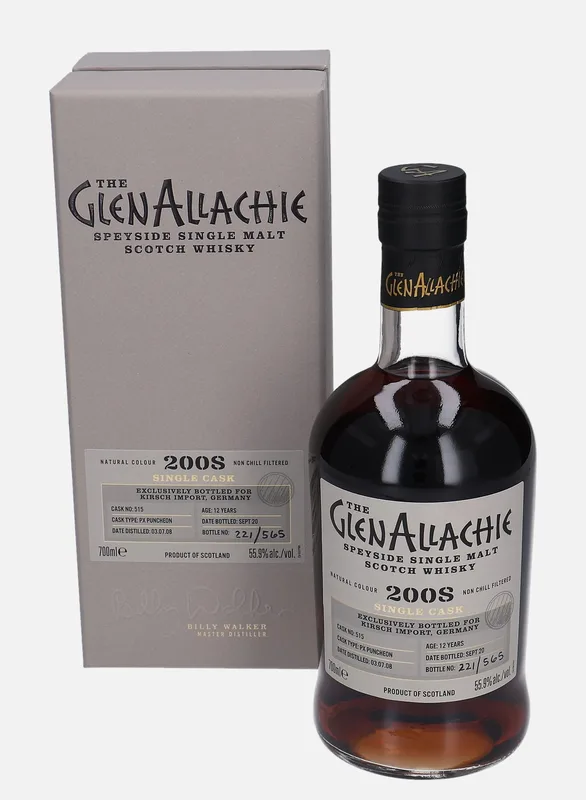 Glenallachie – 2008 12 Year Old Single Cask (70cl, 55.9%)