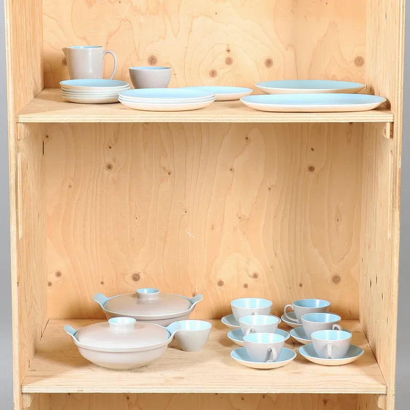 Partial Poole Pottery Tea and Dinner Service