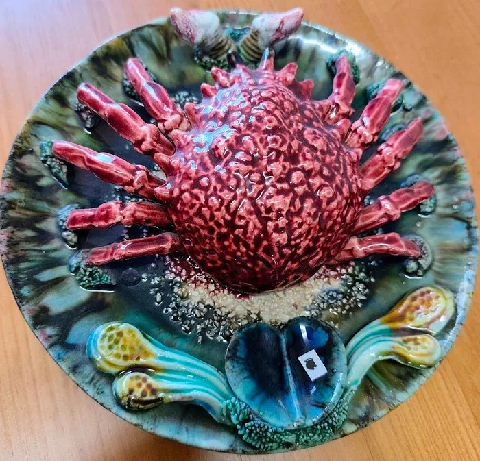 Wall plate - Pottery - Dish with Aran crab