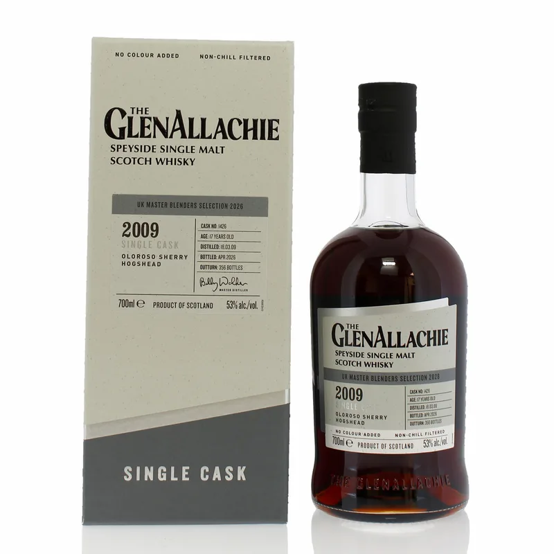 GlenAllachie – 2009 17 Year Old Single Cask #1426 UK Master Blenders Selection 2026