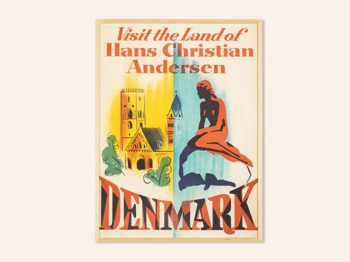 Anonymous - Denmark "Visit the Land of Hans Christian Andersen" - Original Advertising Poster - 1960s