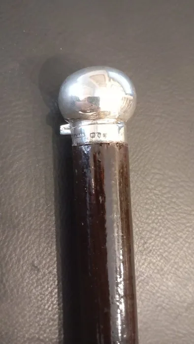 Walking stick -.925 silver - Sheffield 1880-1920