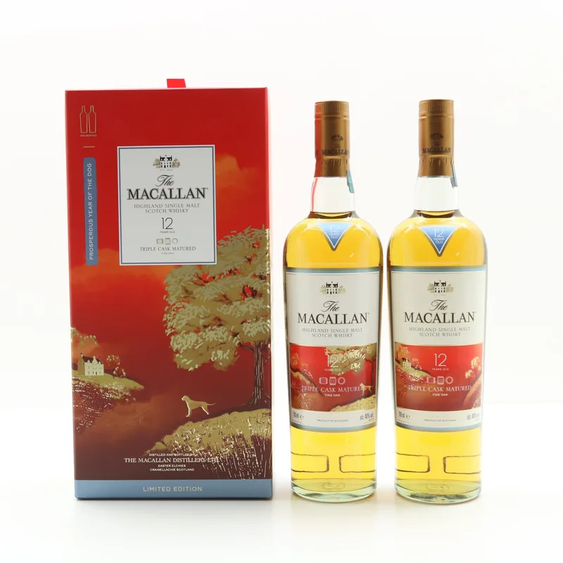Macallan – 12 Year Old Triple Cask Year Of The Dog Limited Edition 2 X 70cl (70clx2, 40%)