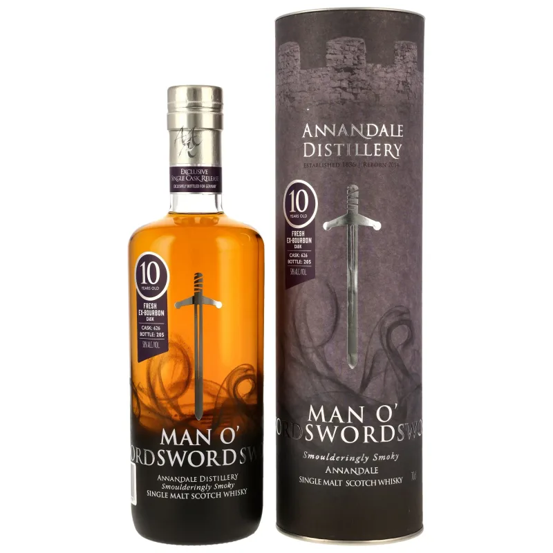 Annandale – 10 Year Old Man O' Sword Fresh Bourbon Cask #626