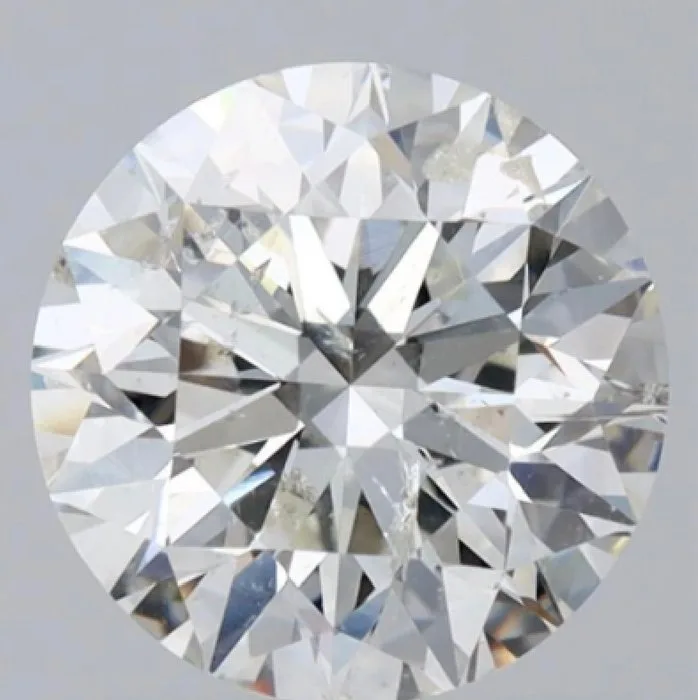 1 pcs Diamond (Natural) - 1.56 ct - Round - G - SI2 - HRD Antwerp