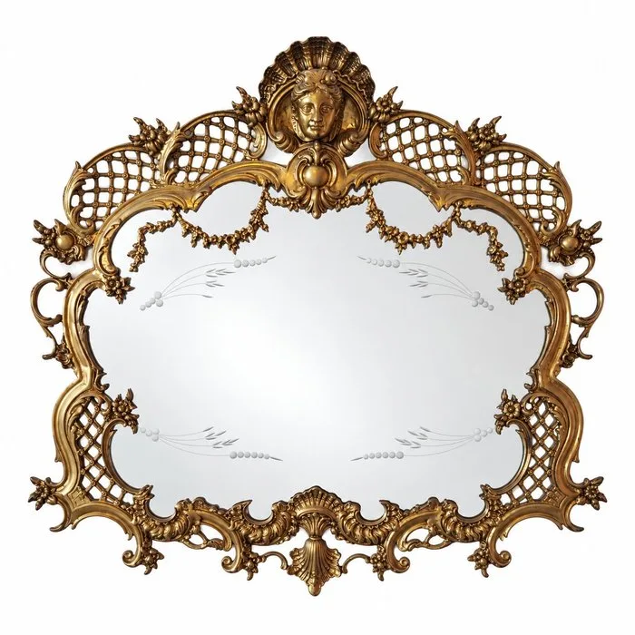 Wall mirror - Gilt bronze