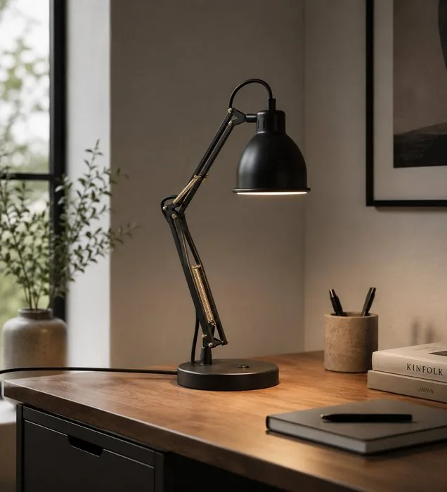 Frandsen - Benny Frandsen - Table lamp - Job Black/Brass - Metal
