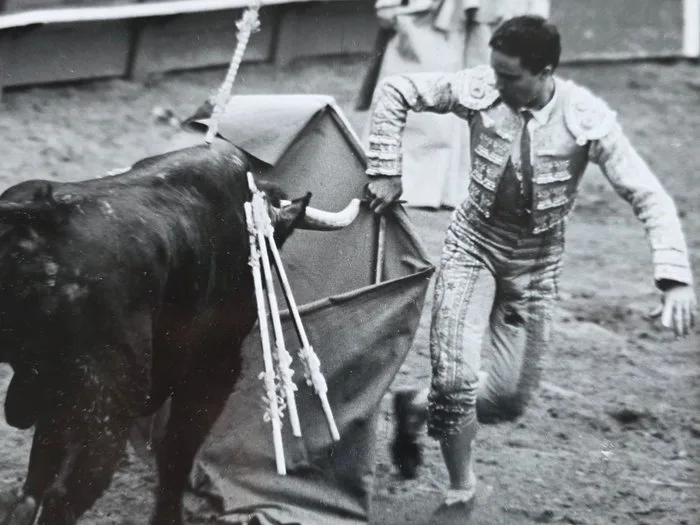 Michael Joseph (1941-) - Mozambique Bullfight - unique darkroom print