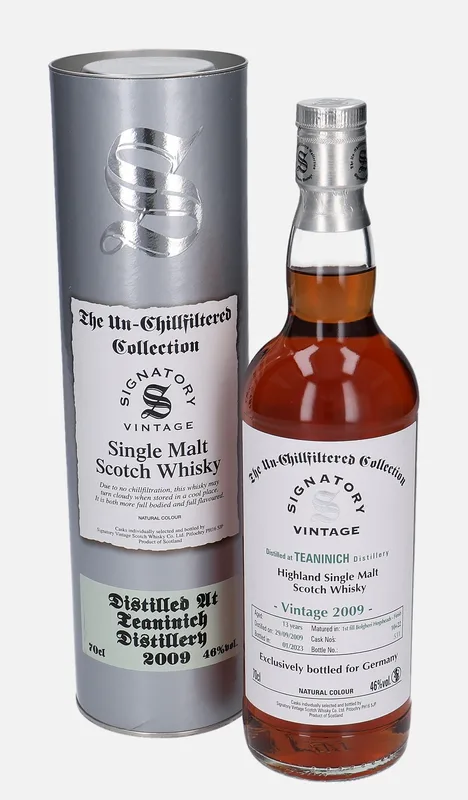 Teaninich – 2009 13 Year Old Signatory Vintage Scotch Whisky Co. The Un-Chillfiltered Collection