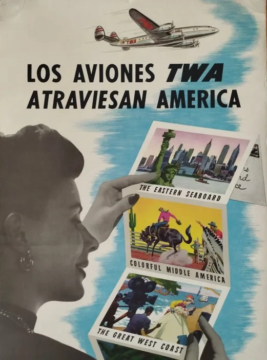 Anonymous - Trans World Airline ( TWA). Los aviones de TWA atraviesan Ámerica - 1950s