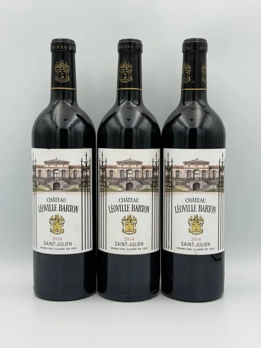 2014 Château Léoville Barton - Saint-Julien Grand Cru Classé - 3 Bottles (0.75L)