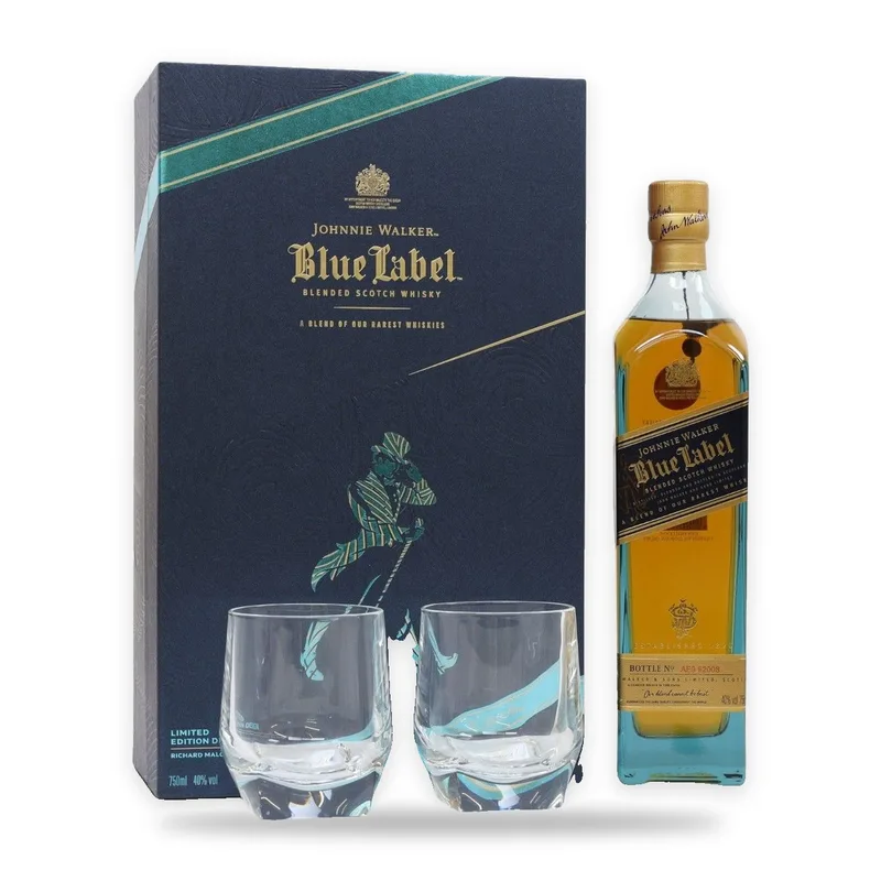 Johnnie Walker – Blue Label - Richard Malone Limited Edition (1x75cl & Glasses)