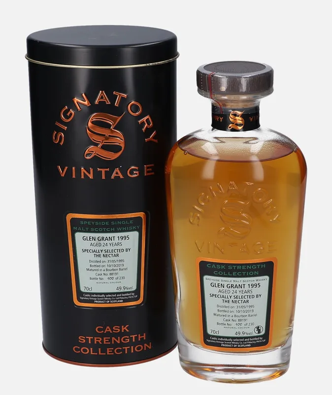 Glen Grant – 1995 24 Year Old Signatory Vintage Scotch Whisky Co. Cask Strength Collection