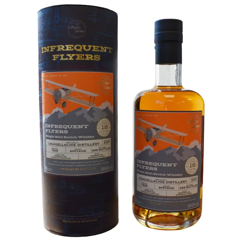 Craigellachie – 2007 18 Year Old Single Cask #1828 Infrequent Flyers