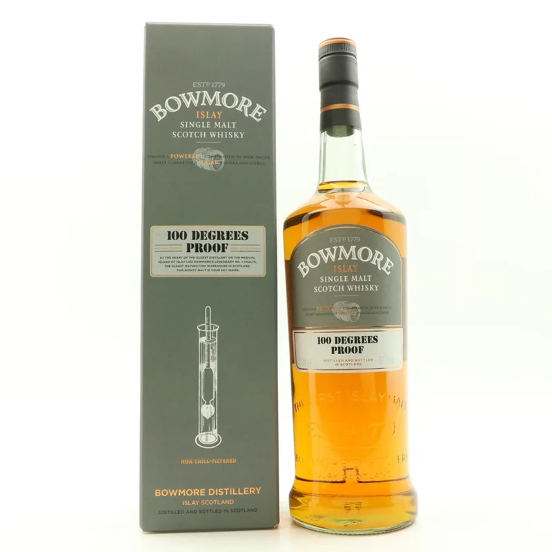 Bowmore – 100 Degrees Proof 1L (1Litre, 57.1%)