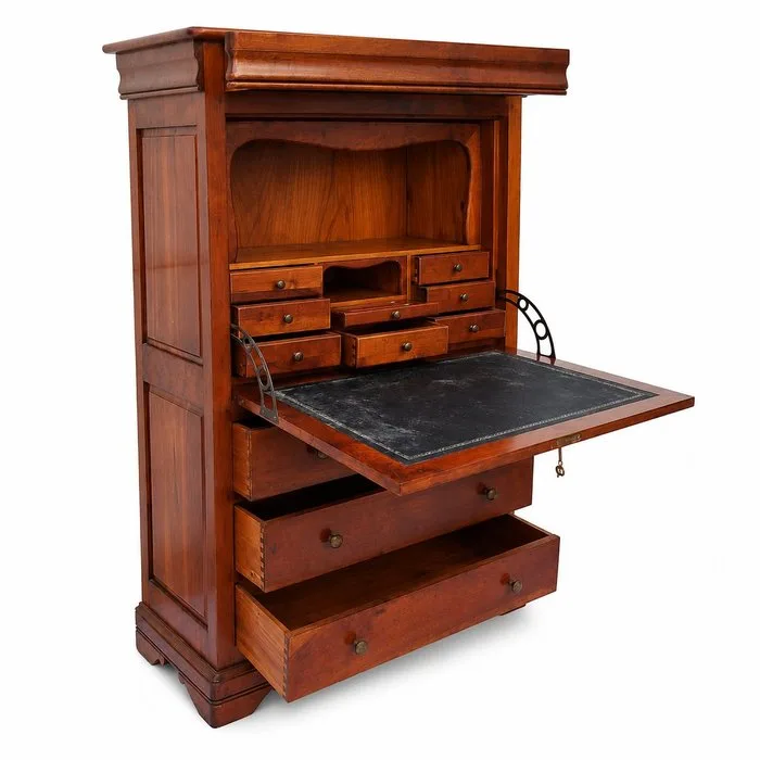Louis Philippe cherrywood secrétaire à abattant - Secrétaire à abattant - Wood