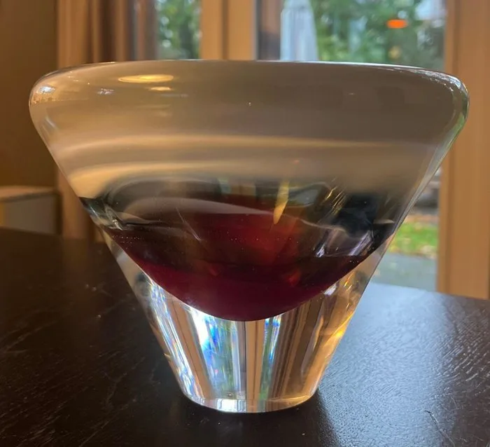 Glasfabriek Leerdam - Paul Spannenberg - Vase - Glass - Hand-blown glass unica 2010