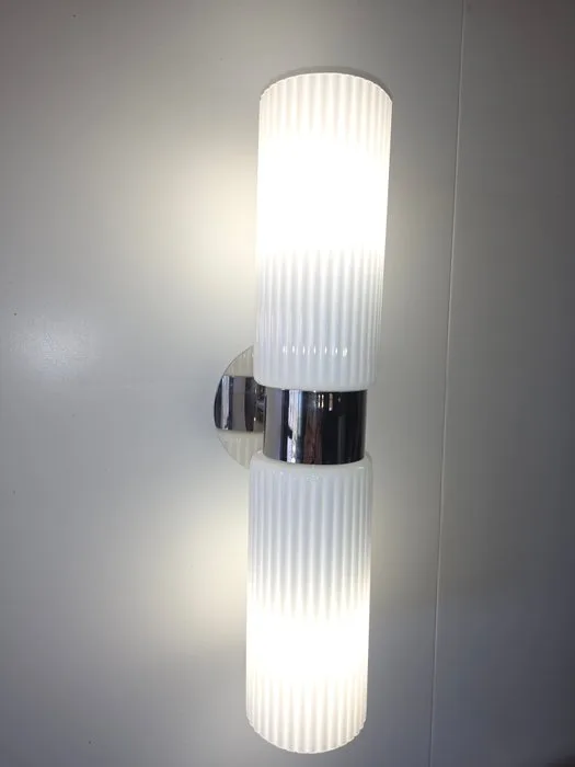 Sylcom - Sylcom - Wall lamp - Art. 0038 - Murano glass - Two-light glass wall sconce